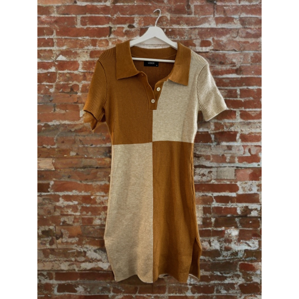 Cider Knit Colour Block Dress